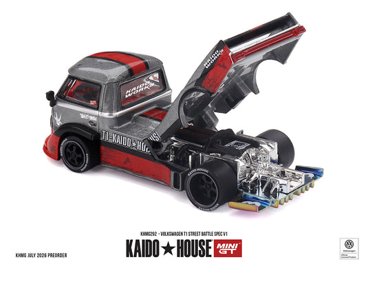 Kaido House - Kaido House x Mini GT - Vokswagen T1 Street Battle Spec V1 1/64 Scale Diecast Model Car (KHMG292)