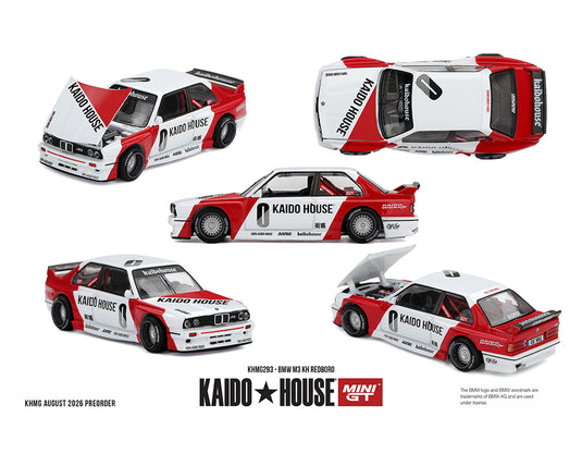Kaido House - Kaido House x Mini GT - BMW M3 (KH Redboro) 1/64 Scale Diecast Model Car (KHMG293)