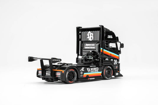 MotorHelix - LB Trucks UD Quon Head (Black Rainbow) 1/64 Scale Diecast Model Car (M61205)