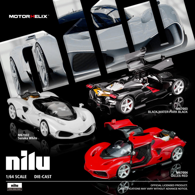 Load image into Gallery viewer, MotorHelix - Nilu (Black) (Water-Park Black) 1/64 Scale Diecast Model Car (M67003)
