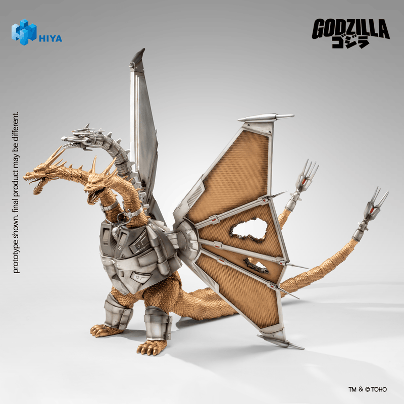 Load image into Gallery viewer, Hiya Toys - Exquisite Basic Series: Godzilla VS King Ghidorah (1991) - Mecha King Ghidorah (Battle Damaged)
