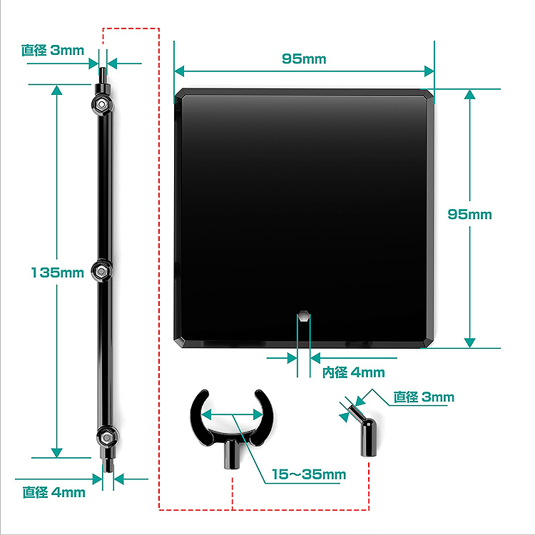 Load image into Gallery viewer, Good Smile Original Products - The Simple Stand (3PCS) (Black)
