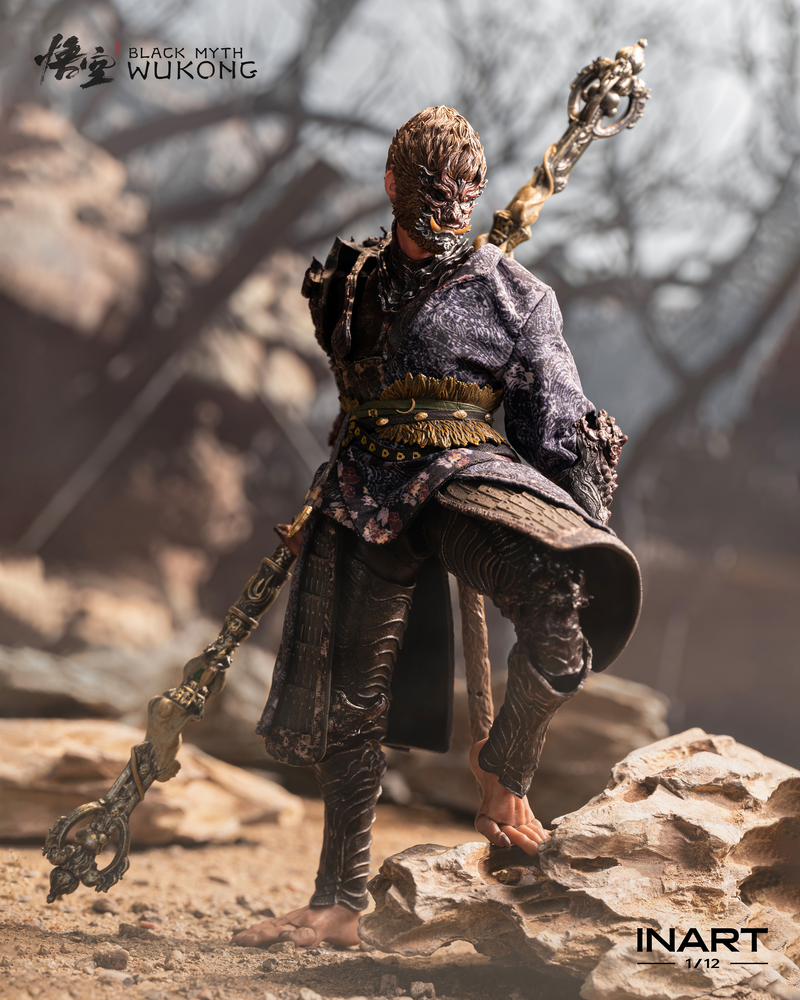 Load image into Gallery viewer, INART - Black Myth: Wukong - The Destined One in the Bronze Armor Set (Standard) 1/12 Scale Figure
