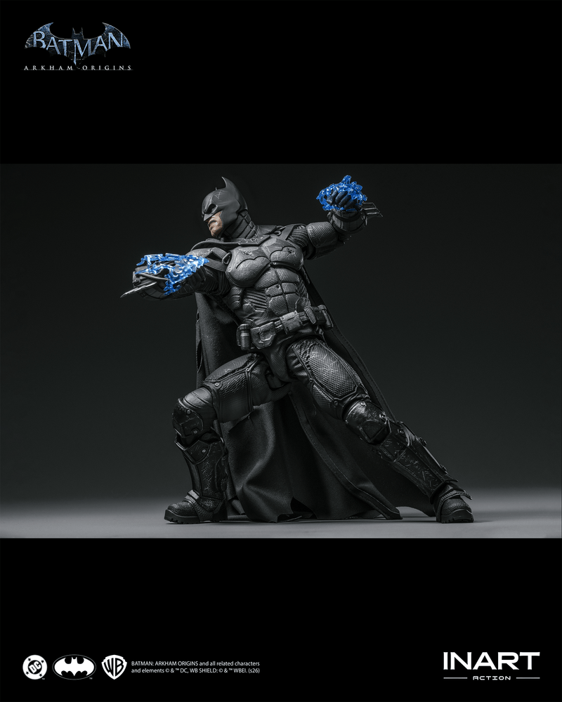 Load image into Gallery viewer, INART - Batman: Arkham Origins - Batman (Battle Damaged Version) 1/12 Scale Figure
