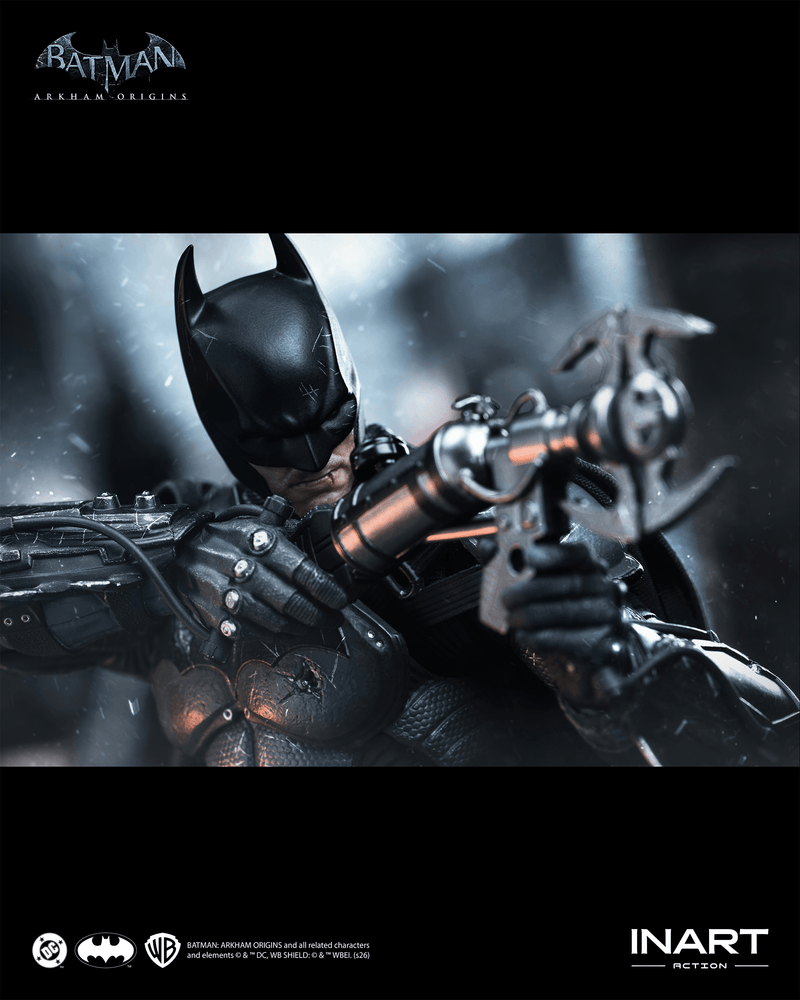 Load image into Gallery viewer, INART - Batman: Arkham Origins - Batman (Battle Damaged Version) 1/12 Scale Figure
