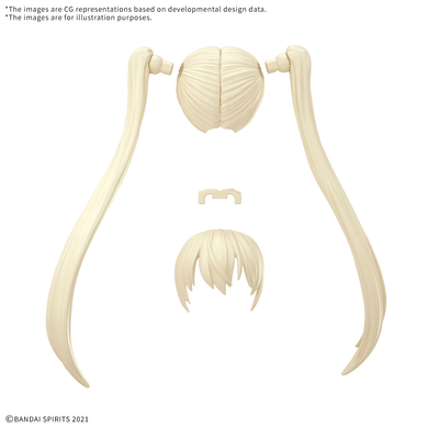 30 Minutes Sisters - Option Hairstyle Parts Vol. 13: Twintails 1 (Yellow 5)