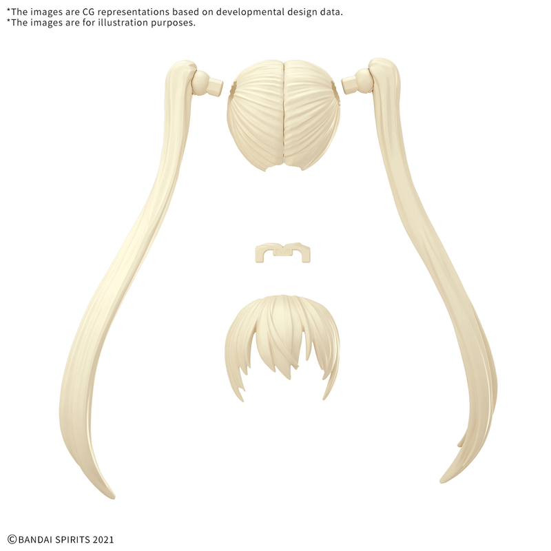 Load image into Gallery viewer, 30 Minutes Sisters - Option Hairstyle Parts Vol. 13: Twintails 1 (Yellow 5)
