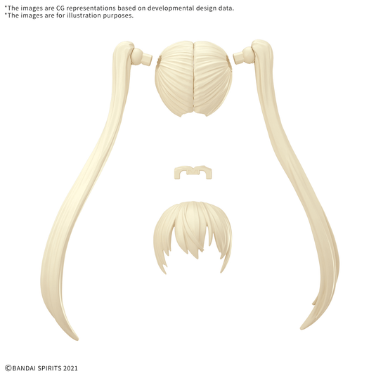 30 Minutes Sisters - Option Hairstyle Parts Vol. 13: Twintails 1 (Yellow 5)