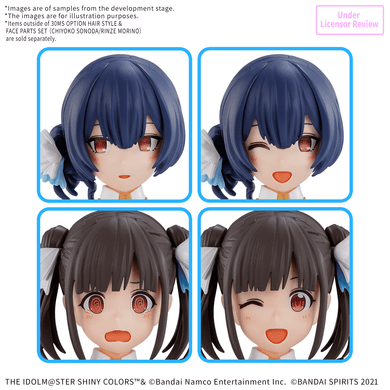 30 Minutes Sisters - Option Hairstyle and Face Parts Set - Chiyoko Sonoda/Rinze Morino (THE iDOLM@STER - Shiny Colors)