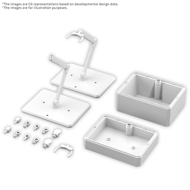 Bandai - Action Base 7 & Option Box (White)