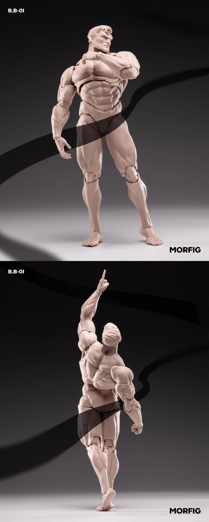 Load image into Gallery viewer, INART - Morfig 1/12 Scale Blank Body - Male Body (Version 1)
