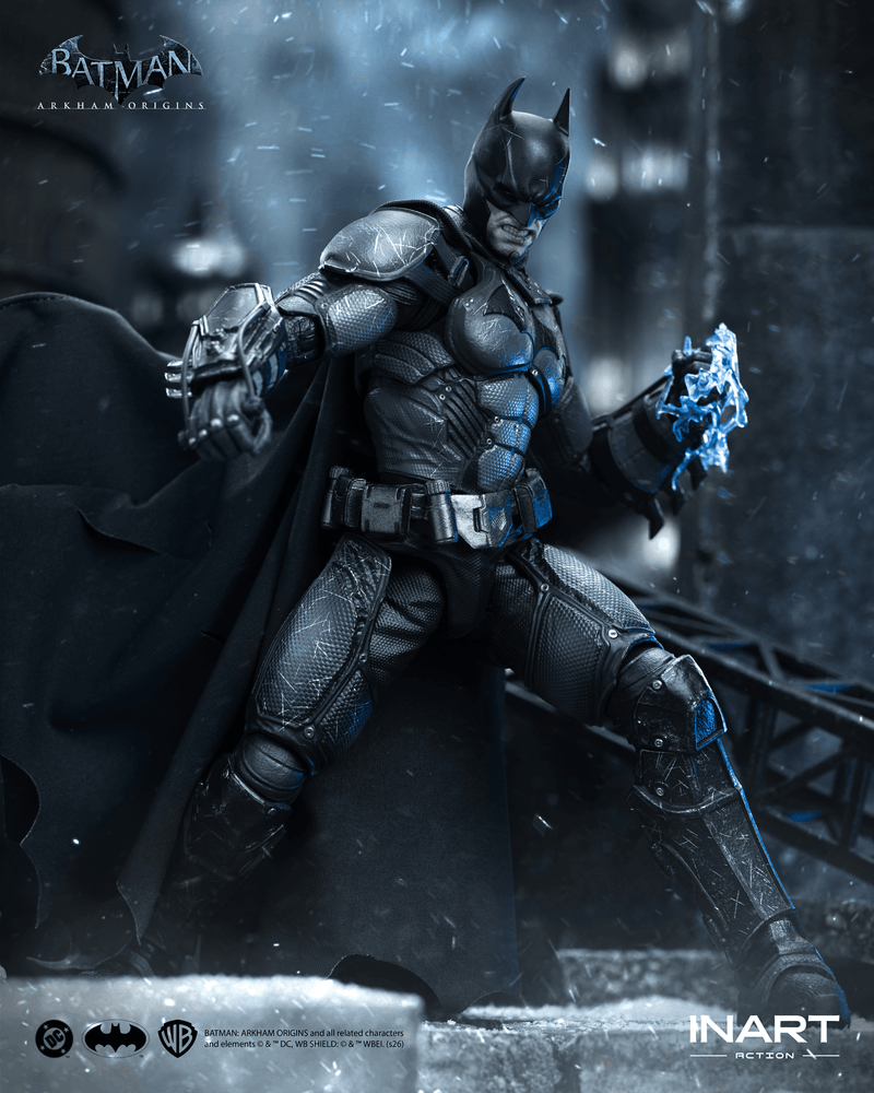 Load image into Gallery viewer, INART - Batman: Arkham Origins - Batman (Battle Damaged Version) 1/12 Scale Figure
