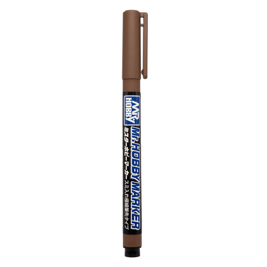Mr Hobby - Super Fine Tip Brush Pen Brown