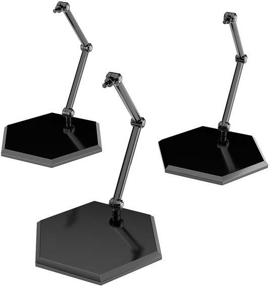 Good Smile Original Products - The Simple Stand (3PCS) (Black) Hex Type