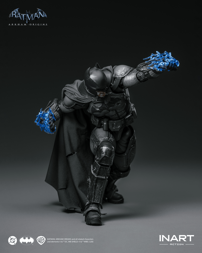 Load image into Gallery viewer, INART - Batman: Arkham Origins - Batman (Battle Damaged Version) 1/12 Scale Figure
