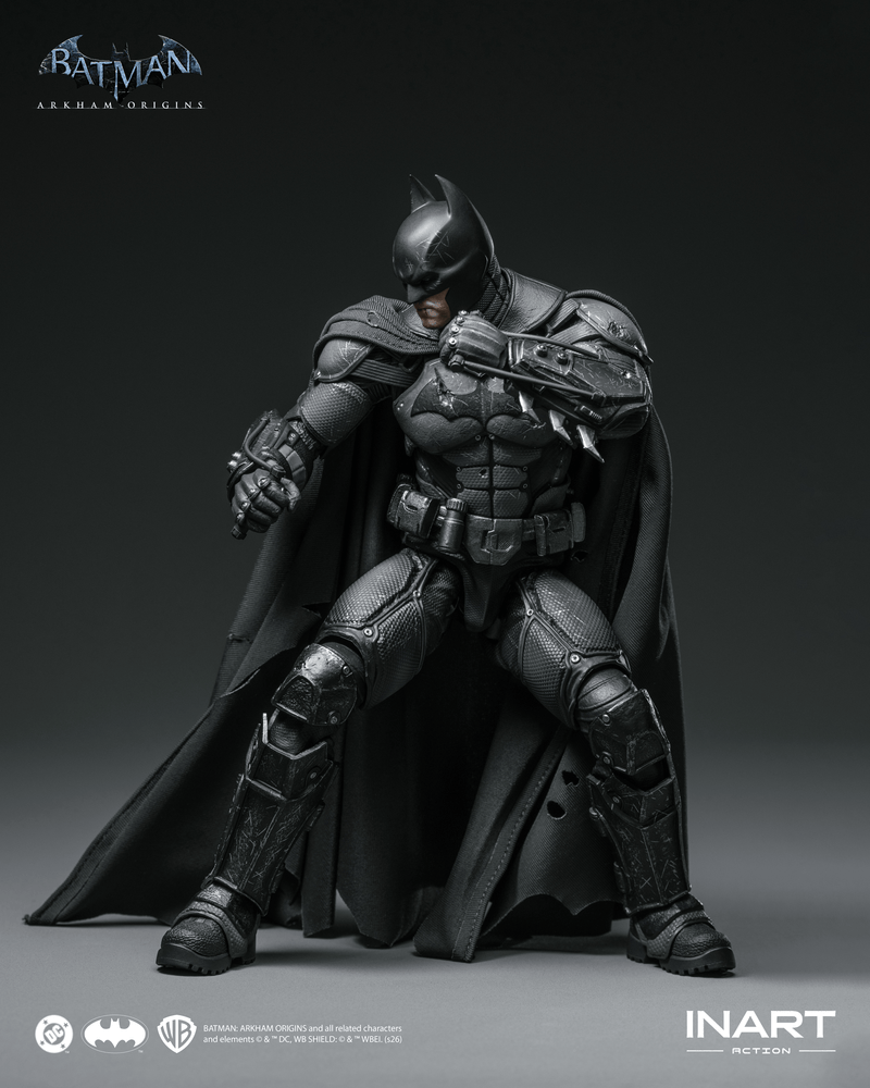 Load image into Gallery viewer, INART - Batman: Arkham Origins - Batman (Battle Damaged Version) 1/12 Scale Figure

