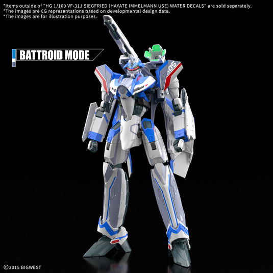 Bandai - HG 1/100 Macross Delta - VF-31J Siegfried Decals