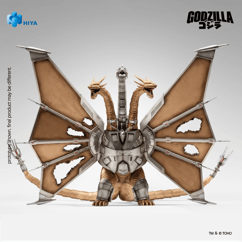 Load image into Gallery viewer, Hiya Toys - Exquisite Basic Series: Godzilla VS King Ghidorah (1991) - Mecha King Ghidorah (Battle Damaged)
