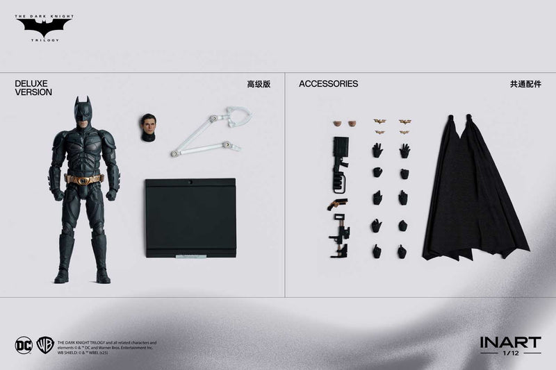 Load image into Gallery viewer, INART - The Dark Knight Rises - Batman (Deluxe) 1/12 Scale Figure
