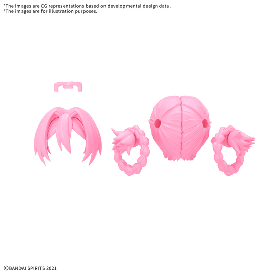 30 Minutes Sisters - Option Hairstyle Parts Vol. 13: Twintails 10 (Pink 3)