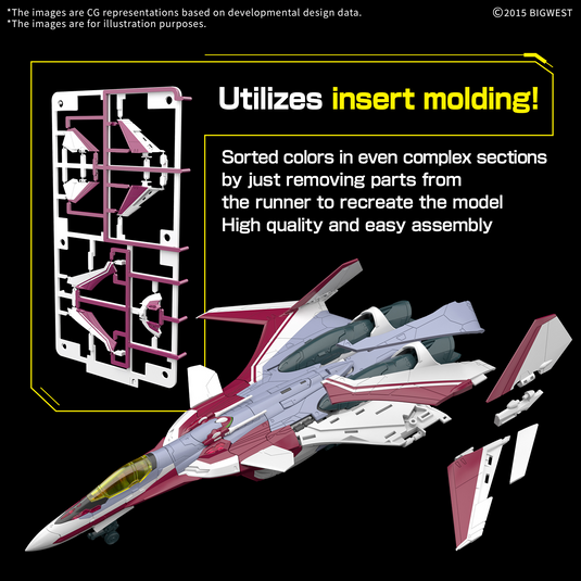 Bandai - HG 1/100 Macross Delta - VF-31C Siegfried (Mirage Farina Jenius Use) Deluxe Set