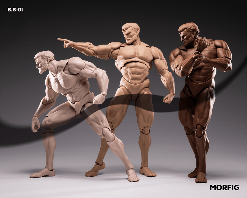 Load image into Gallery viewer, INART - Morfig 1/12 Scale Blank Body - Male Body (Version 1)
