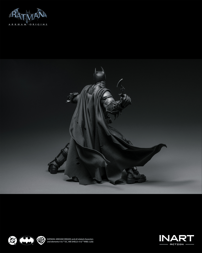 Load image into Gallery viewer, INART - Batman: Arkham Origins - Batman (Battle Damaged Version) 1/12 Scale Figure

