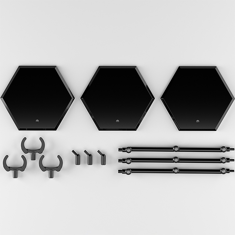 Load image into Gallery viewer, Good Smile Original Products - The Simple Stand (3PCS) (Black) Hex Type
