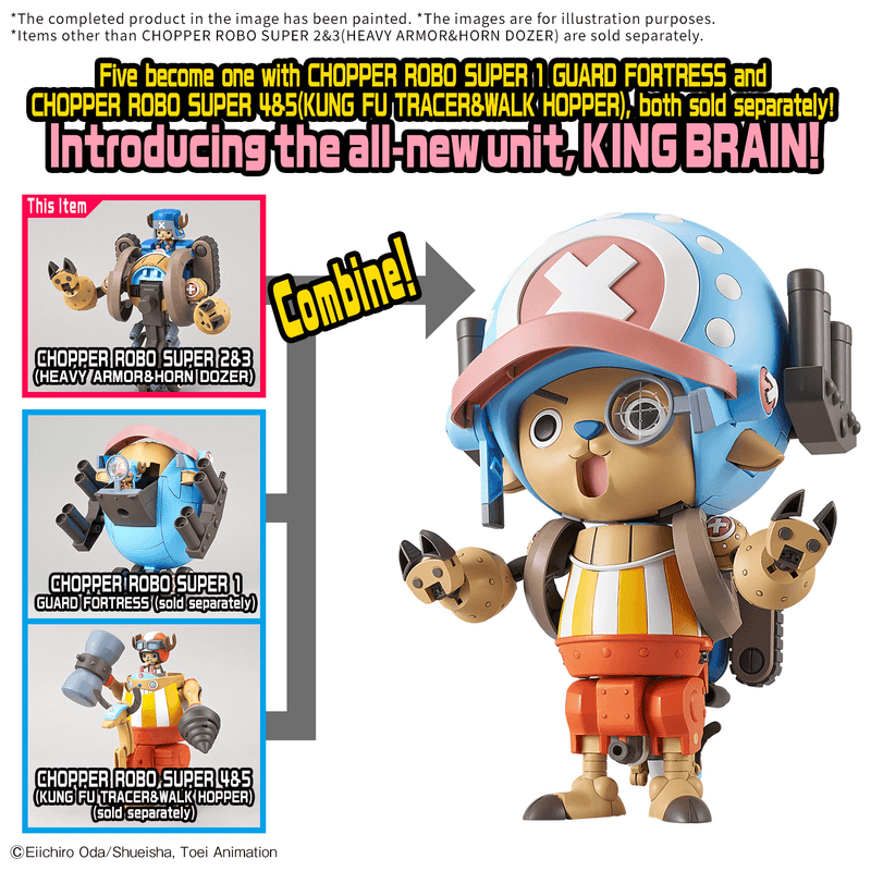 Load image into Gallery viewer, Bandai - One Piece - Chopper Robot Super - 2&amp;3 Heavy Armor and Horn Dozer
