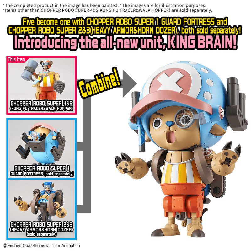 Load image into Gallery viewer, Bandai - One Piece - Chopper Robot Super - 4&amp;5 Kung Fu Tracer and Walk Hopper
