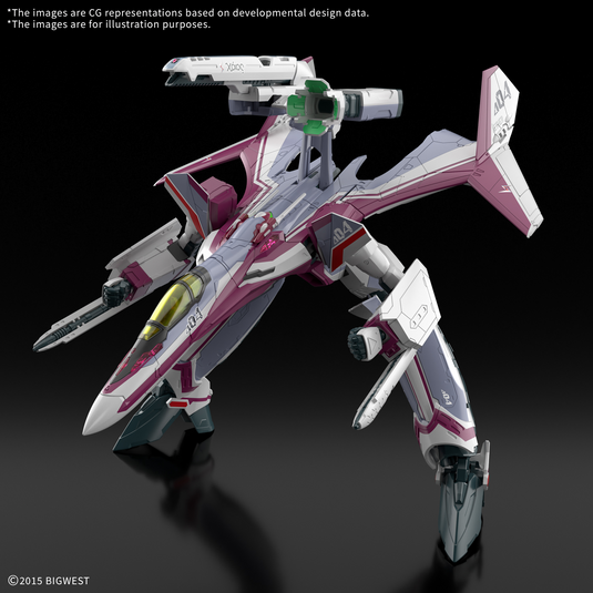 Bandai - HG 1/100 Macross Delta - VF-31C Siegfried (Mirage Farina Jenius Use) Deluxe Set