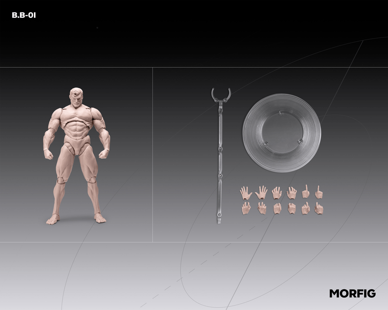 Load image into Gallery viewer, INART - Morfig 1/12 Scale Blank Body - Male Body (Version 1)

