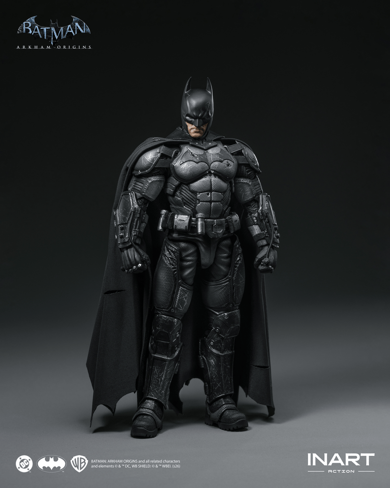 Load image into Gallery viewer, INART - Batman: Arkham Origins - Batman (Battle Damaged Version) 1/12 Scale Figure
