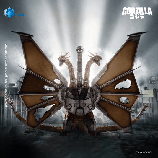 Hiya Toys - Exquisite Basic Series: Godzilla VS King Ghidorah (1991) - Mecha King Ghidorah (Battle Damaged)