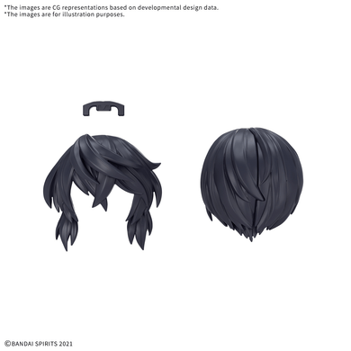 30 Minutes Sisters - Option Hairstyle Parts Vol. 13: Medium Hair 9 (Black 1)