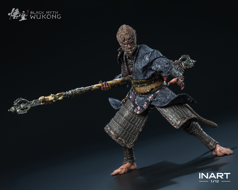 Load image into Gallery viewer, INART - Black Myth: Wukong - The Destined One in the Bronze Armor Set (Standard) 1/12 Scale Figure
