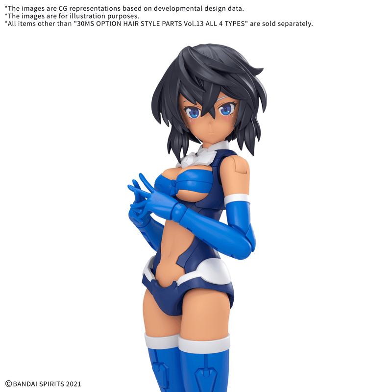 Load image into Gallery viewer, 30 Minutes Sisters - Option Hairstyle Parts Vol. 13: Medium Hair 9 (Black 1)
