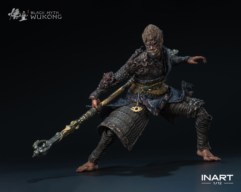 Load image into Gallery viewer, INART - Black Myth: Wukong - The Destined One in the Bronze Armor Set (Standard) 1/12 Scale Figure
