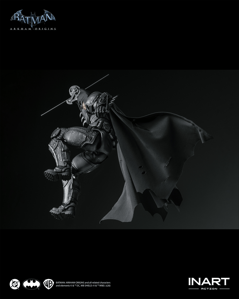 Load image into Gallery viewer, INART - Batman: Arkham Origins - Batman (Battle Damaged Version) 1/12 Scale Figure
