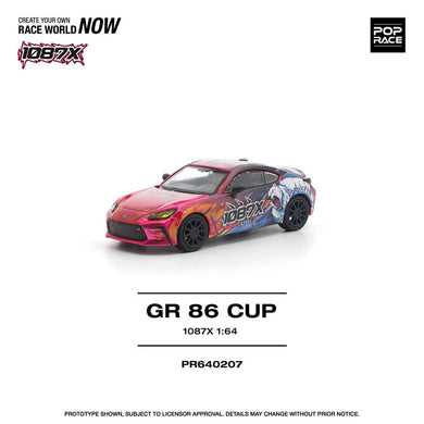 Pop Race - 1087X GR86 CUP 1/64 Scale Diecast Model Car