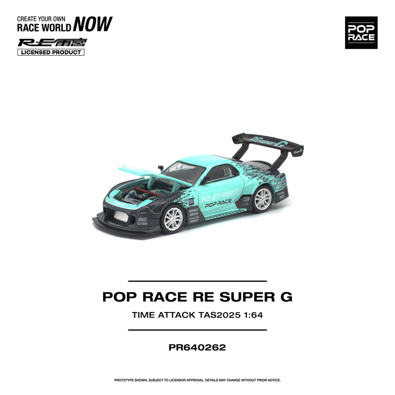 Load image into Gallery viewer, Pop Race - Pop Race RE Super G (Time Attack TAS 2025) 1/64 Scale Diecast Model Car (PR640262)
