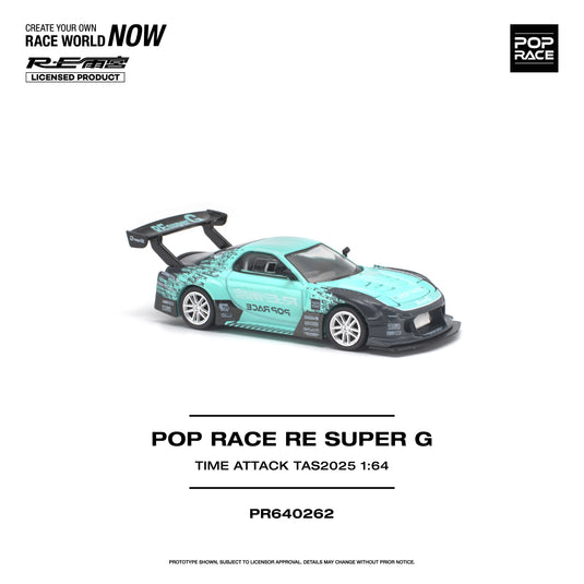 Pop Race - Pop Race RE Super G (Time Attack TAS 2025) 1/64 Scale Diecast Model Car (PR640262)
