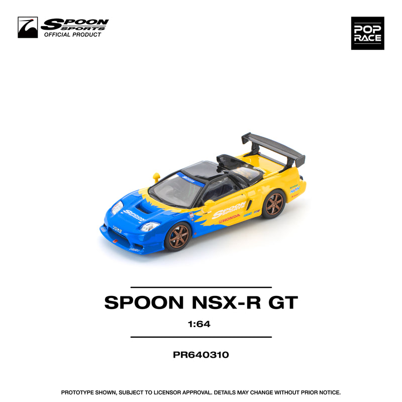 Load image into Gallery viewer, Pop Race - SPOON NSX-R GT 1/64 Scale Diecast Model Car
