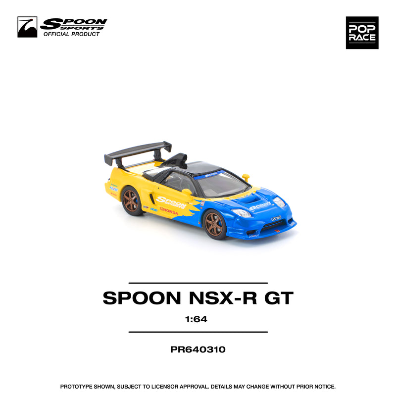 Load image into Gallery viewer, Pop Race - SPOON NSX-R GT 1/64 Scale Diecast Model Car
