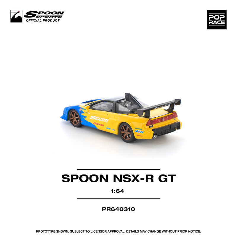 Load image into Gallery viewer, Pop Race - SPOON NSX-R GT 1/64 Scale Diecast Model Car
