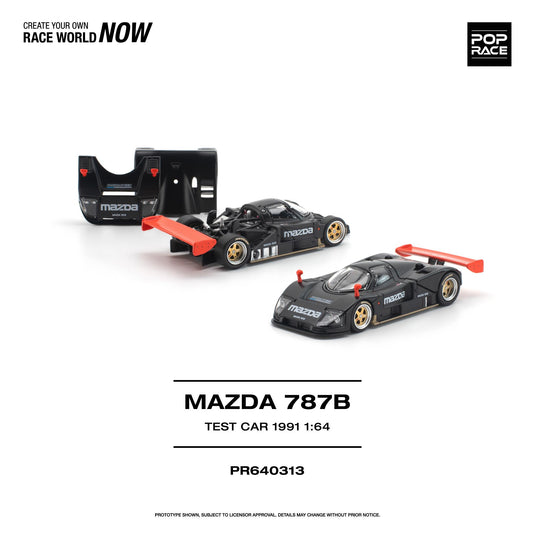 Pop Race - Mazda 787B (Test Car 1991) 1/64 Scale Diecast Model Car (PR640313)
