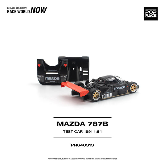 Pop Race - Mazda 787B (Test Car 1991) 1/64 Scale Diecast Model Car (PR640313)
