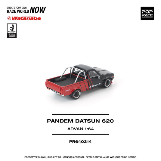 Pop Race - Pandem Datsun 620 (Advan) 1/64 Scale Diecast Model Car (PR640314)