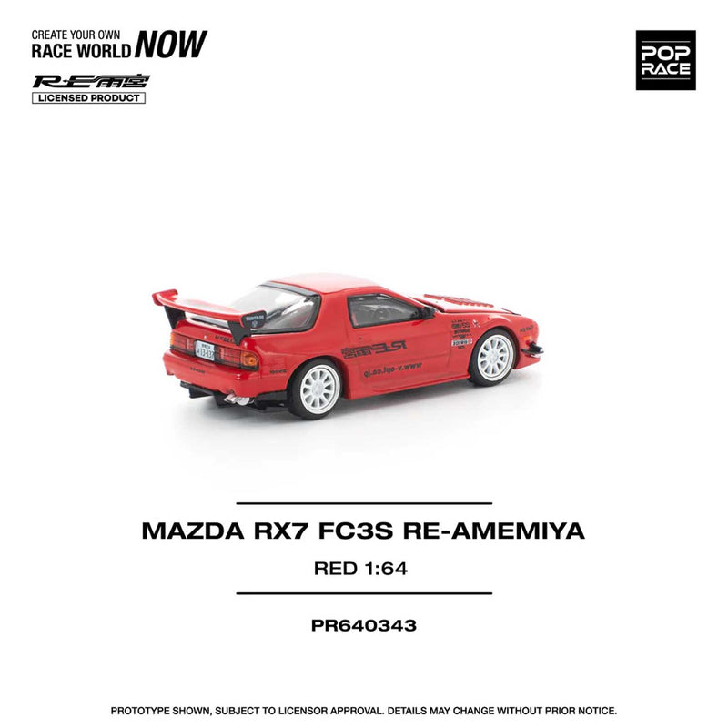 Load image into Gallery viewer, Pop Race - Mazda RX7 FC3S Re-Amemiya (Red) 1/64 Scale Diecast Model Car
