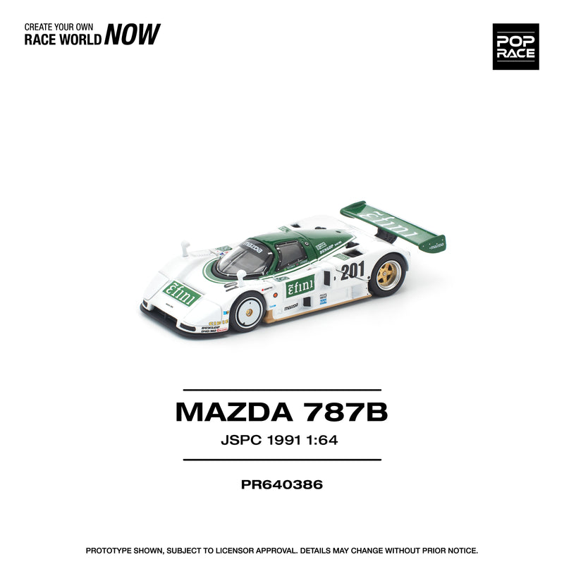 Load image into Gallery viewer, Pop Race - Mazda 787B (JSPC 1991) 1/64 Scale Diecast Model Car
